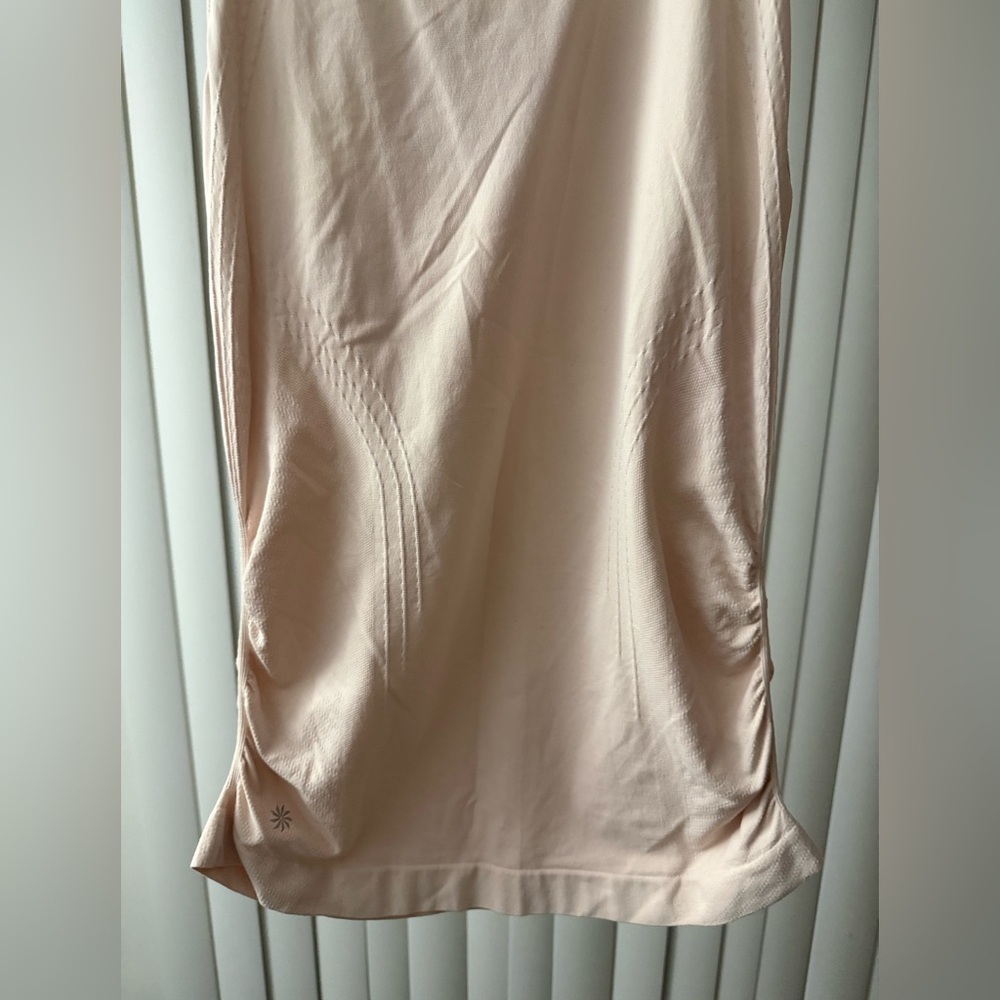 Athleta Racerback Ruched Light Pink Athletic Tank Top Medium - Picture 2 of 5